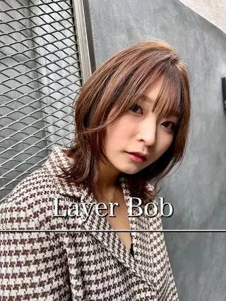 ミディアム Lond luce心斎橋【ロンドルーチェ】所属・❣️心斎橋髪質改善 鈴木佑弥❣️のヘアスタイル