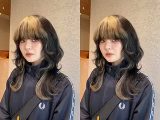 セミロング ブリーチ🌟リタッチ 🎠KANON🎡のヘアスタイル