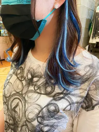 ミディアム カラー エクステ指名No.1 【店長】橘田のヘアスタイル