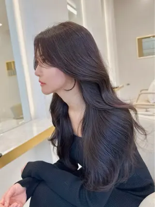 ロング カラー MAEUL NAGOYA所属・前髪顔周り/レイヤー 韓国/桔川恒のヘアスタイル