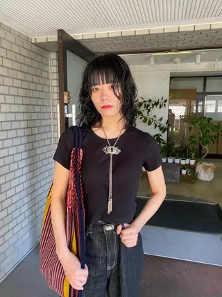 ミディアム カラー パーマ GATTACA所属・KEI gattacaのヘアスタイル