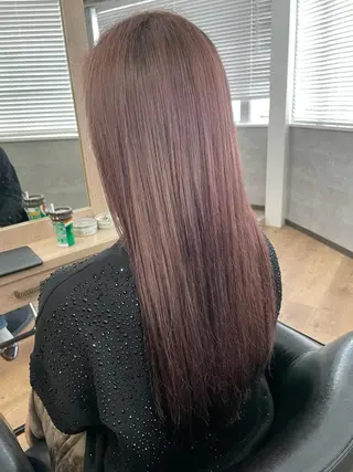 ロング SALOWIN心斎橋Suite店所属・ブリーチ毛にもできる 縮毛矯正|鷹司郎のヘアスタイル