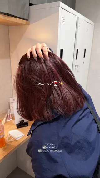 ミディアム Hiiro/レイヤー /海外ヘアのヘアスタイル