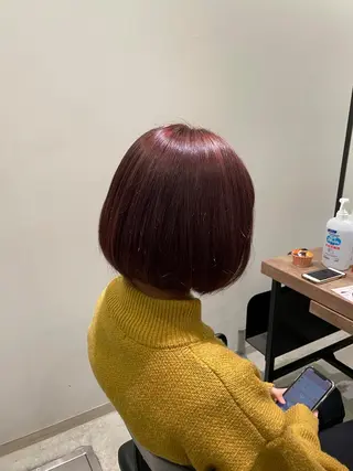 ミディアム CHESS所属・星 優南のヘアスタイル