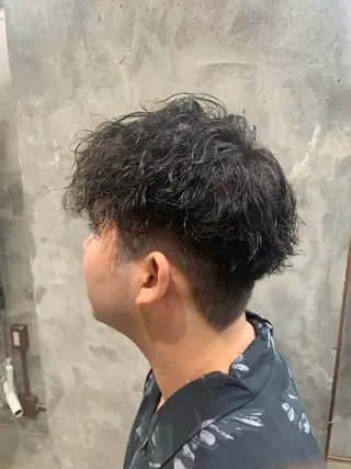 パーマ メンズ ⚡️メンズパーマ特化 mens支持◎/忠地のヘアスタイル