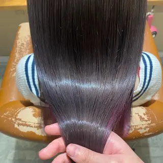 ロング カラー 髪質改善×矯正🫧 韓国ヘアasamiのヘアスタイル