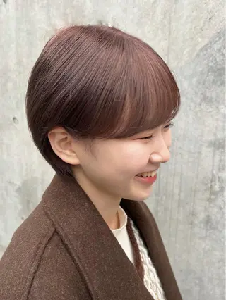 ショート カラー 🧸ミルクティー🧸 kousei🧸のヘアスタイル
