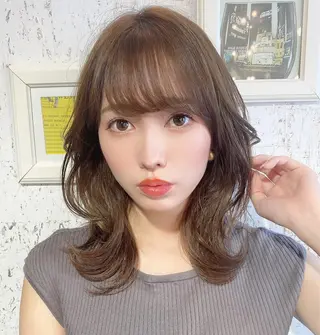 ミディアム レイヤー/ボブ 高嶋 優のヘアスタイル