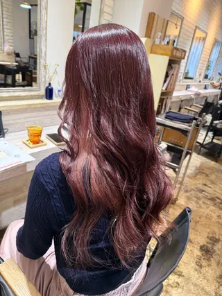 ロング カラー 透明感カラー/パーマ 🌀アオノのヘアスタイル