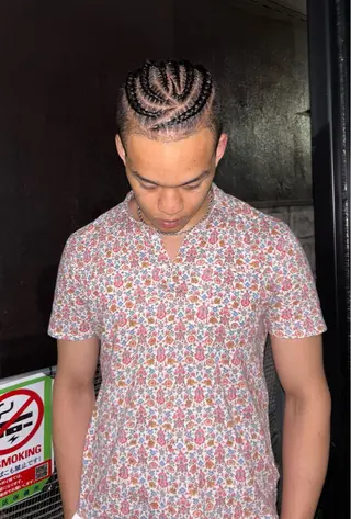 ミディアム ヘアアレンジ メンズ SALOWIN 神宮前５丁目店所属・メンズ/特殊ヘア パーマ🕷️小夏貴也のヘアスタイル