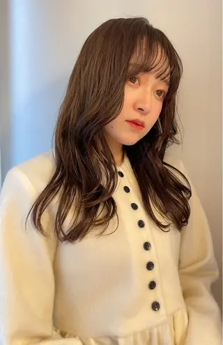 ロング カラー ボブ ブリーチ/miinaのヘアスタイル