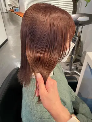 ミディアム カラー classic 新横浜所属・大人girly🛋️ 🤍yukakoのヘアスタイル