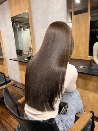 ロング カラー パーマ ヘアアレンジ foi. フォワ所属・🇰🇷韓国トレンド ヘア🇰🇷高田のヘアスタイル