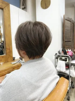 ショート newline銀座所属・👑銀座ショート/ 絶壁補正/金子涼👑のヘアスタイル