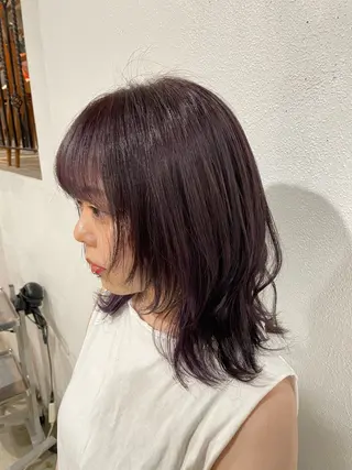 ミディアム カラー 【お洒落パーマ】 Elme　肥塚康汰郎のヘアスタイル