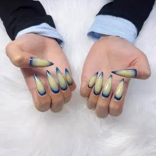 ネイル hami🎀うかん 🎀チップ長さ出しのネイルデザイン