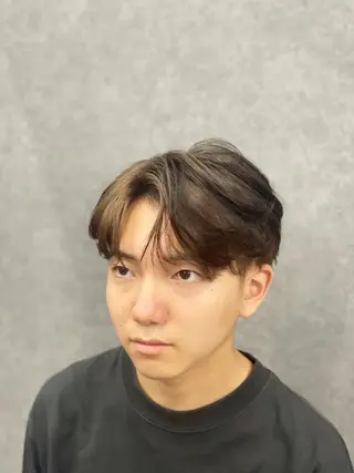 ショート メンズ 毛流れ縮毛矯正✨ メンズ那智優貴のヘアスタイル