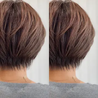 ショート Snaly カラー特化ページのヘアスタイル