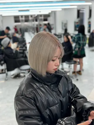 ロング カラー パーマ ヘアアレンジ メンズ キッズ ブリーチなしカラー I 髪質改善Ⅰたつやのヘアスタイル