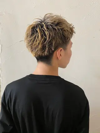 カラー メンズ ちばた/レイヤー 似合わせ/大阪中津のヘアスタイル