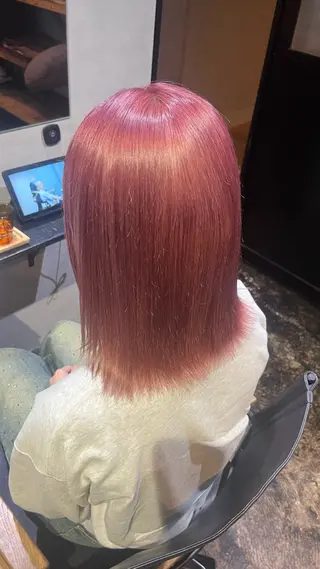 ミディアム カラー 透明感カラー/パーマ 🌀アオノのヘアスタイル