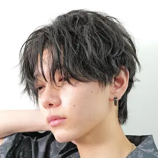 パーマ メンズ 【メンズ特化✨】 縮毛矯正/千原涼麻のヘアスタイル