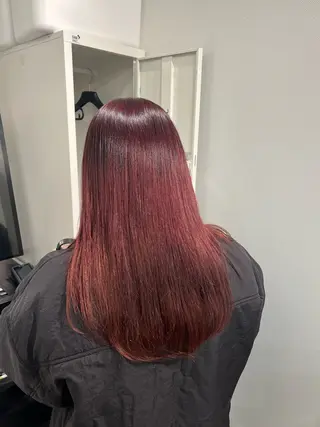 ロング カラー kei/透明感カラー /縮毛矯正/メンズのヘアスタイル