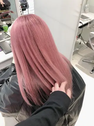 ロング カラー ヘアアレンジ メンズ キッズ 💟Chloe原宿店 🩶ハイトーンのヘアスタイル
