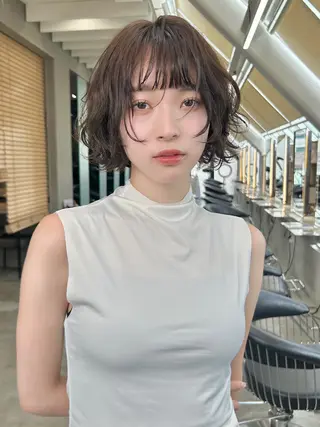 ショート ボブ/縮毛矯正/ レイヤー/塚田のヘアスタイル