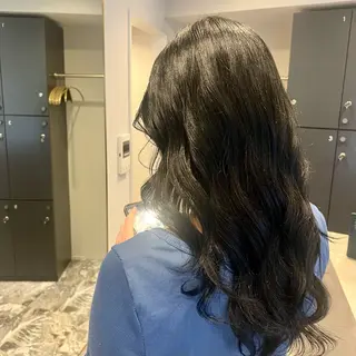 セミロング あおい/透明感 /ハイトーンのヘアスタイル