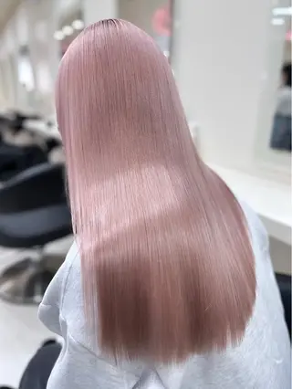 ロング カラー ヘアアレンジ 艶カラー/ハイトーン /レイヤーカットのヘアスタイル