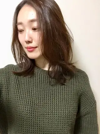 ミディアム パーマ 藤井 祥吾のヘアスタイル