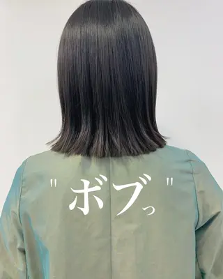ミディアム カラー route南堀江所属・✂️ボブの神様 北村涼✂️のヘアスタイル