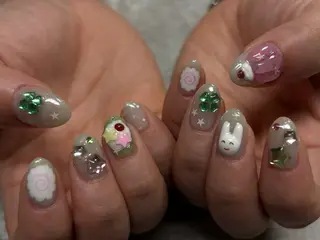 ネイル 【Zina京都駅前】 きぬがわ らむのネイルデザイン