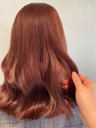 セミロング カラー knock【ノック】所属・烏丸韓国ヘア🇰🇷 ayaka🎀のヘアスタイル