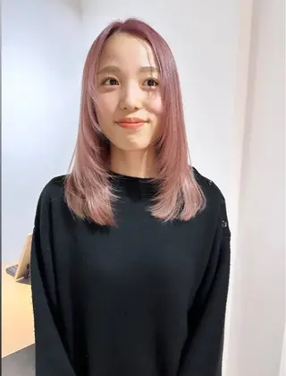 セミロング カラー ヘアアレンジ Sail所属・Sail 【セイル】のヘアスタイル