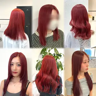 セミロング カラー ブリーチカラー🦋‪ 田中さくらのヘアスタイル