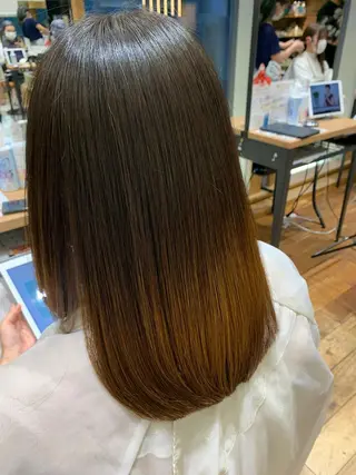 セミロング パーマ 美髪ヘッドスパ🫧 西山紗奈江💆‍♀️のヘアスタイル