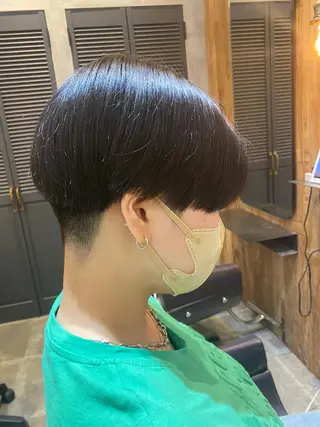 ショート 韓国風cut/ 縮毛矯正/正岡幹康のヘアスタイル