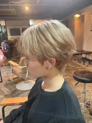 カラー La fith hair ray所属・メンズ/パーマ/ ブリーチ/KAITOのヘアスタイル