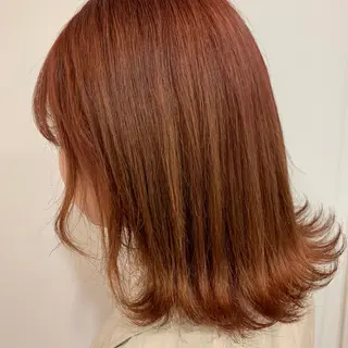 ミディアム カラー 暖色専門美容師🎀 お客様満足度◎のヘアスタイル
