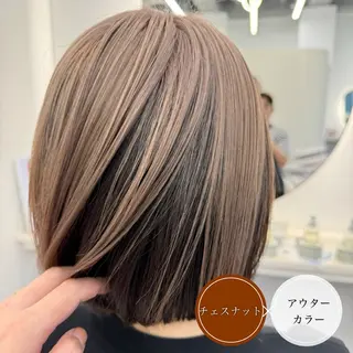 ショート カラー アンブレラカラー💫 フェイスフレーミングのヘアスタイル