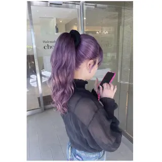 ロング hair make　chou-chou所属・🩶ベージュ🩶/ カラー/RIOのヘアスタイル