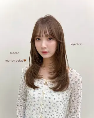 ミディアム ボブ/レイヤー /sora🌙✨️のヘアスタイル