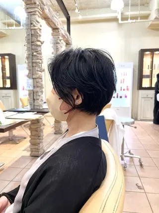 ショート 地毛風ストレート ⚡️下ノ村柊斗⚡️のヘアスタイル