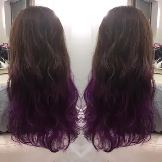 セミロング ロング カラー 髪質改善 中川　翔のヘアスタイル