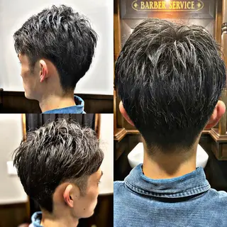 ショート メンズ 菅野 綺華のヘアスタイル