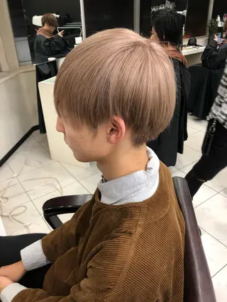 ショート カラー メンズ メッシュカラー 艶髪/西尾 幸樹のヘアスタイル