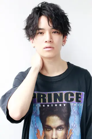 メンズ BABY 艶髪暗髪ヘア💖達人のヘアスタイル