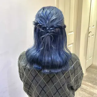 ヘアアレンジ ハイトーンカラー/ 長さだし🐇きょうかのヘアスタイル